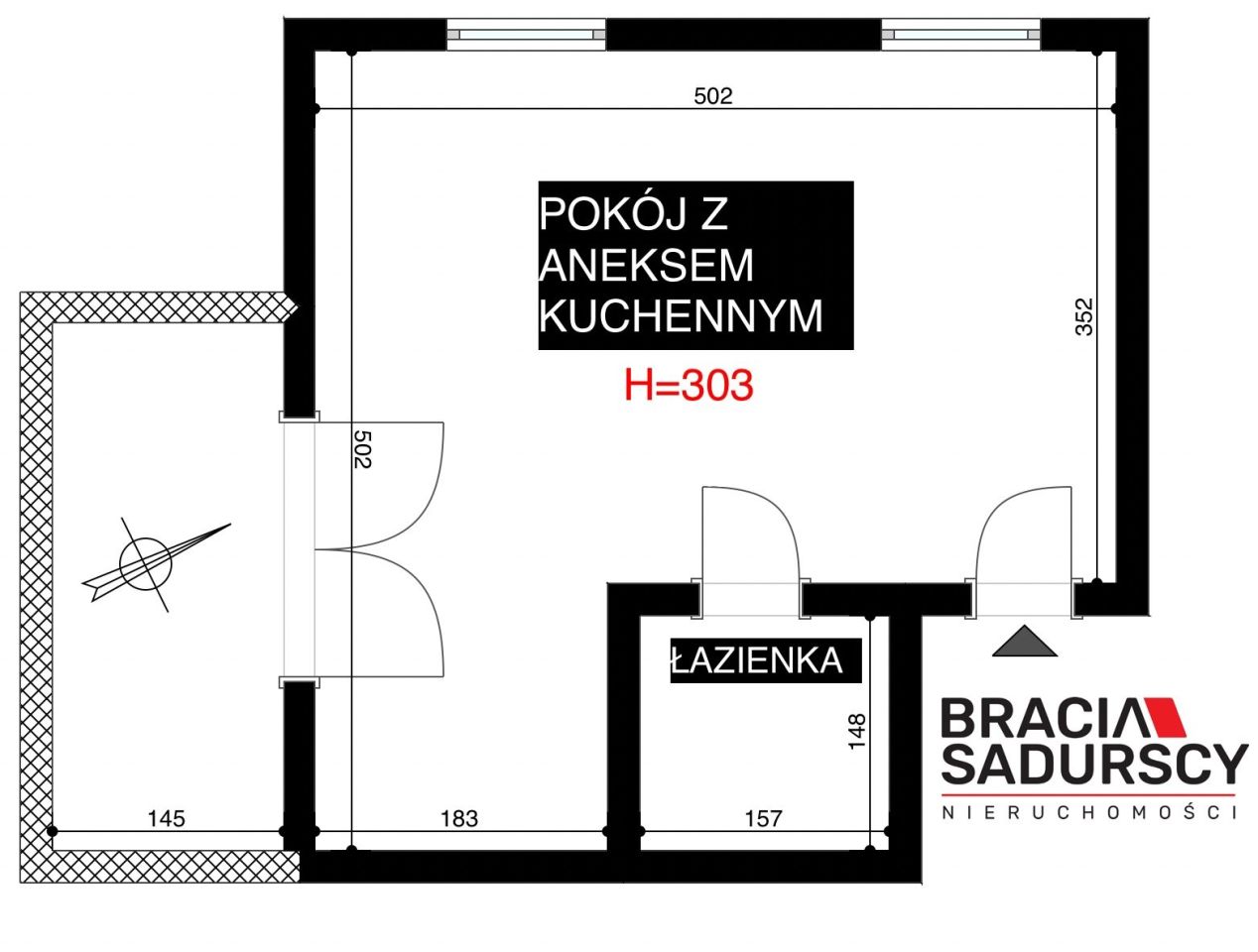 Mieszkanie 1-pokojowe Kraków Krowodrza, ul. Racławicka. Zdjęcie 3