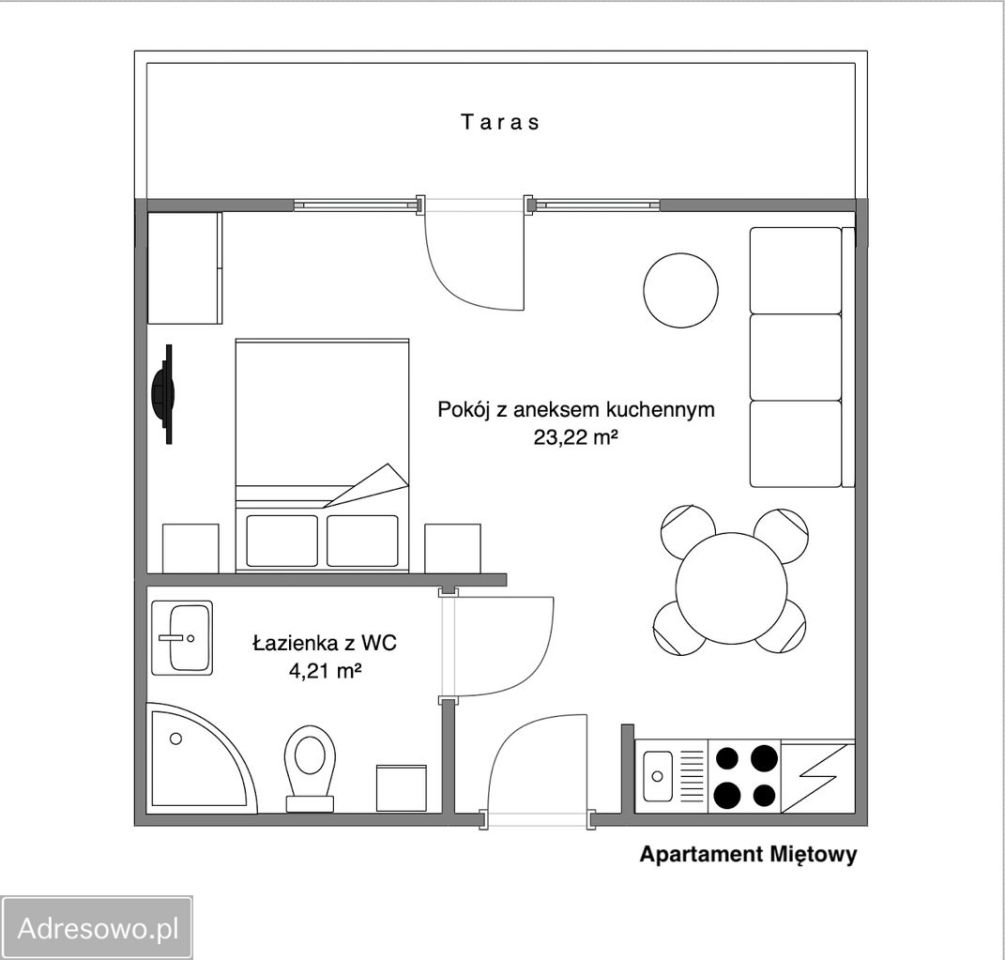 Mieszkanie 2-pokojowe Darłowo, ul. Północna. Zdjęcie 18