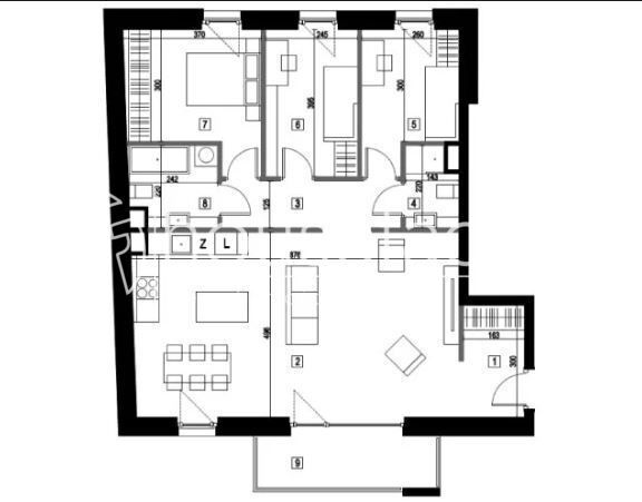Mieszkanie 4-pokojowe Łódź Górna, ul. Sebastiana Felsztyńskiego. Zdjęcie 3