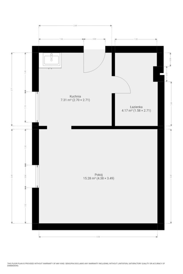 Mieszkanie 1-pokojowe Kudowa-Zdrój, ul. Tadeusza Kościuszki. Zdjęcie 8