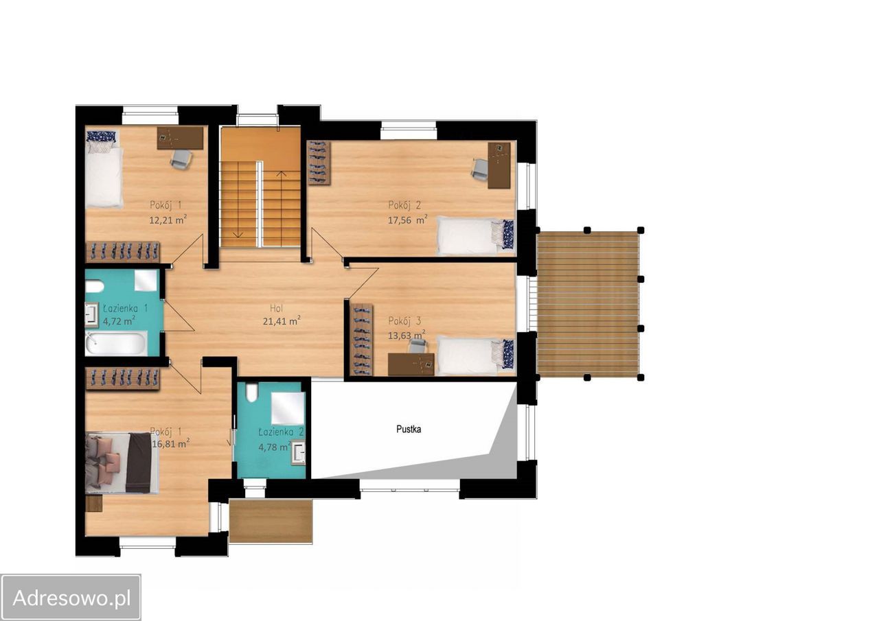 bliźniak, 5 pokoi Warszawa Radość, ul. Zbójnogórska. Zdjęcie 19