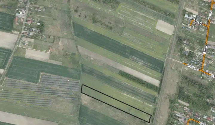 Działka rolna Dubiny, Za torem