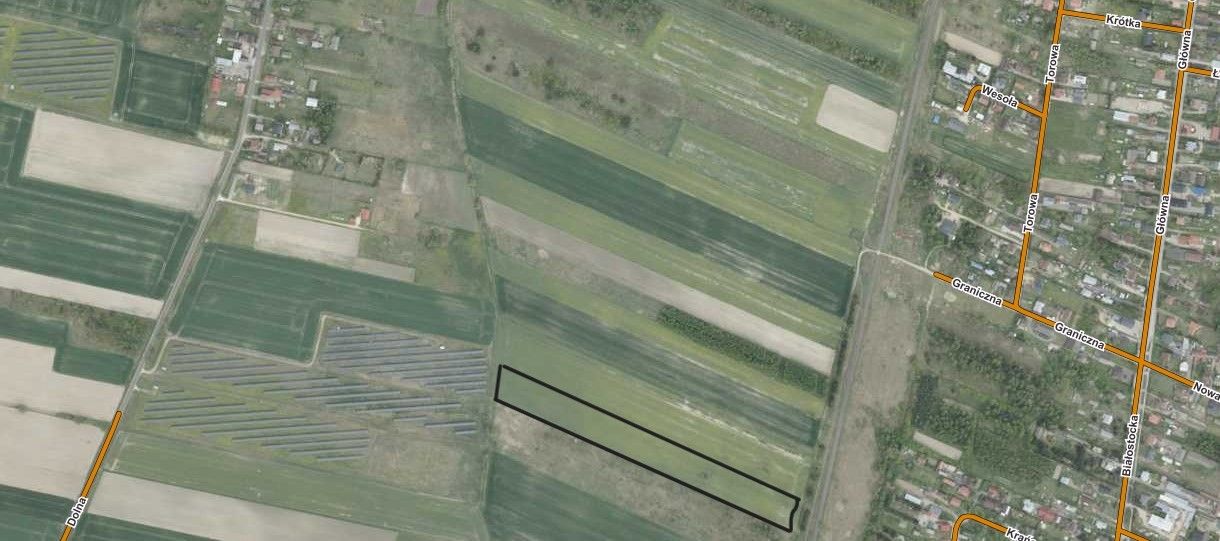 Działka rolna Dubiny, Za torem. Zdjęcie 1