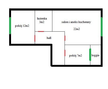 Mieszkanie 3-pokojowe Łódź Bałuty, ul. Sadowa. Zdjęcie 1