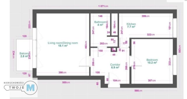 Mieszkanie 3-pokojowe Kielce Bocianek. Zdjęcie 10