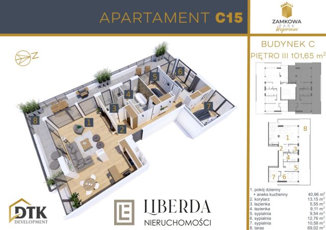 Mieszkanie 4-pokojowe Węgorzewo, ul. Zamkowa. Zdjęcie 5