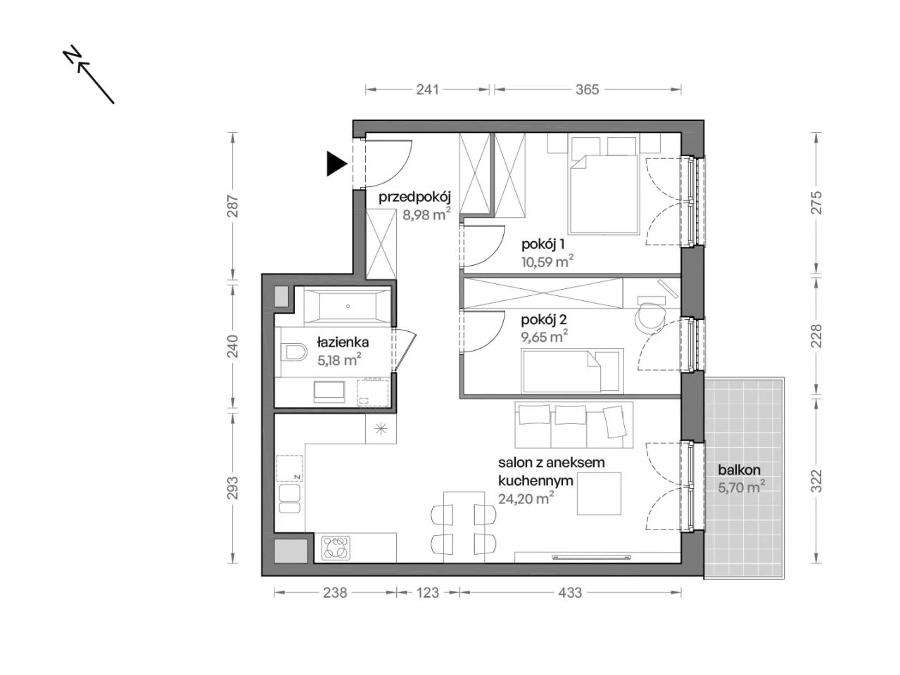 Mieszkanie 3-pokojowe Katowice Brynów, ul. Ceglana. Zdjęcie 7