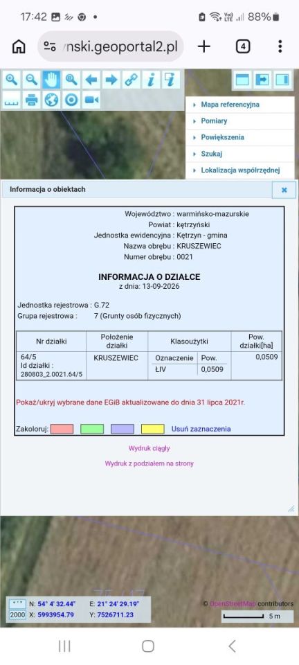Działka rolno-budowlana Kruszewiec. Zdjęcie 5
