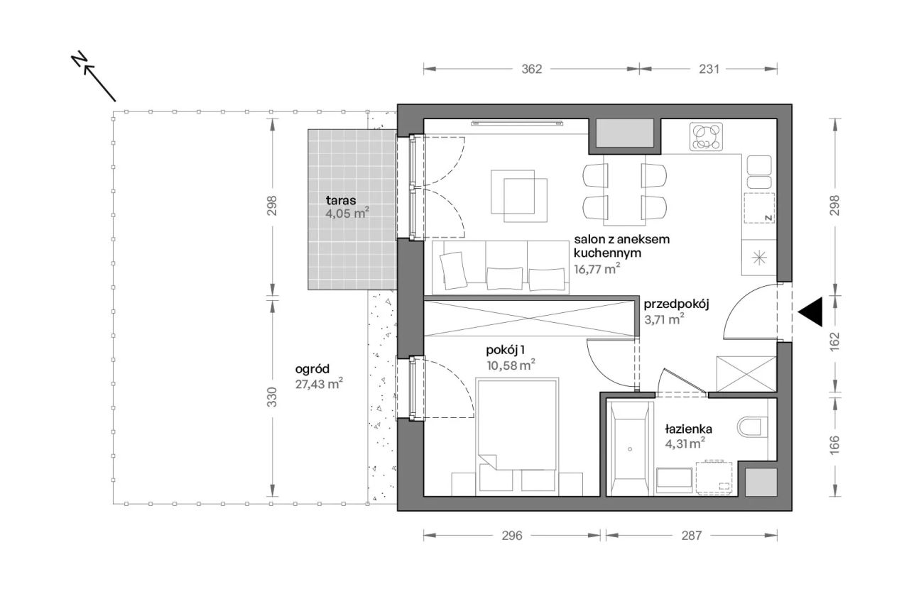 Mieszkanie 2-pokojowe Katowice Brynów, ul. Ceglana. Zdjęcie 7