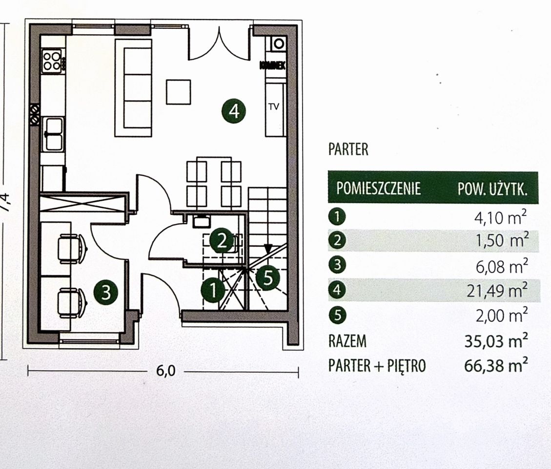 dom szeregowy, 4 pokoje Rabowice, ul. Olszynowa. Zdjęcie 18
