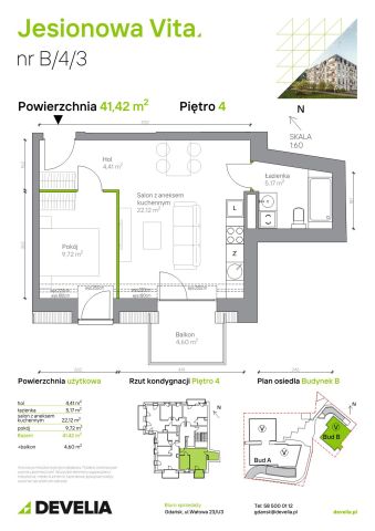 Mieszkanie 2-pokojowe Gdańsk Wrzeszcz, ul. Jesionowa. Zdjęcie 6