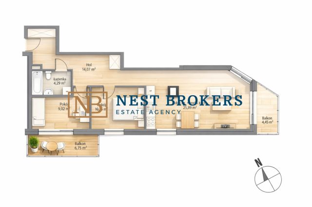 Mieszkanie 3-pokojowe Kraków Prądnik Czerwony, ul. Józefa Łepkowskiego. Zdjęcie 8