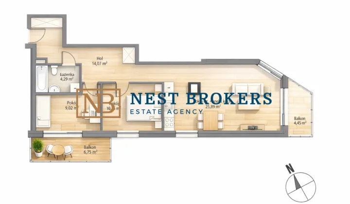 Mieszkanie 3-pokojowe Kraków Prądnik Czerwony, ul. Józefa Łepkowskiego