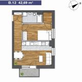 Mieszkanie 2-pokojowe Gdańsk Jasień, ul. Kartuska. Zdjęcie 1