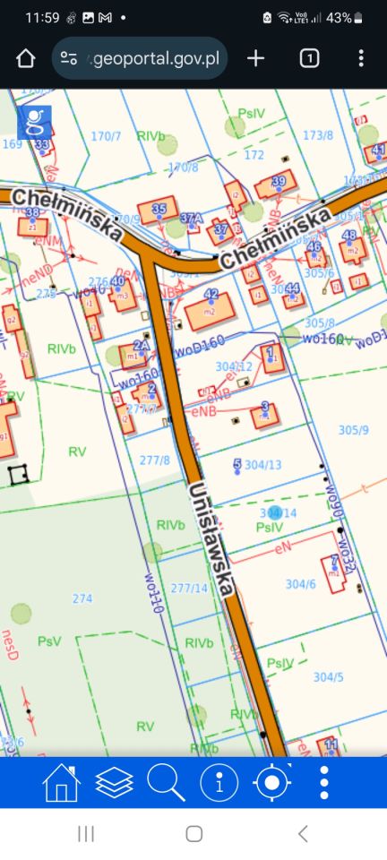 Działka budowlana Czarże, ul. Unisławska