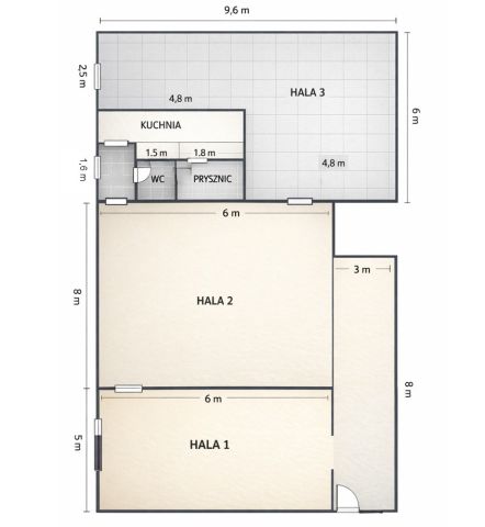 Hala/magazyn Nieciszów. Zdjęcie 9