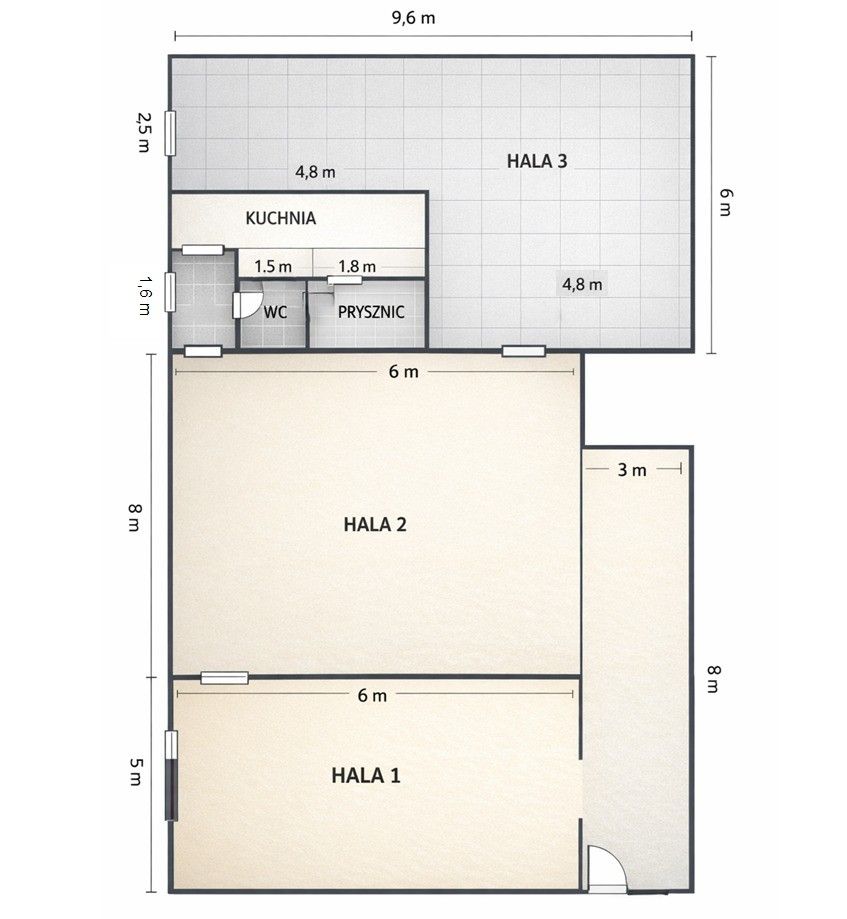 Hala/magazyn Nieciszów. Zdjęcie 9