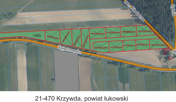 Działka budowlana Krzywda