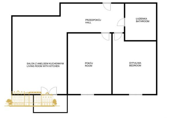 Mieszkanie 3-pokojowe Kraków Zabłocie, ul. Pana Tadeusza. Zdjęcie 2