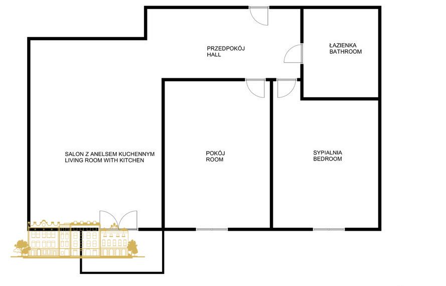 Mieszkanie 3-pokojowe Kraków Zabłocie, ul. Pana Tadeusza. Zdjęcie 2