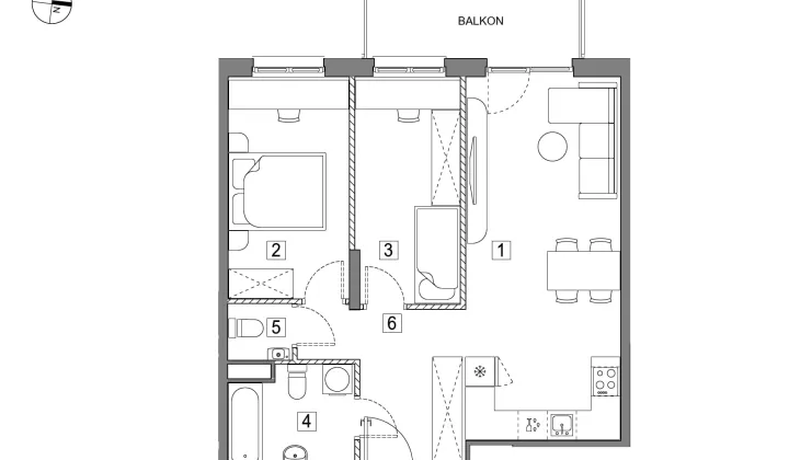 Mieszkanie 3-pokojowe Łódź Polesie, ul. Wołowa