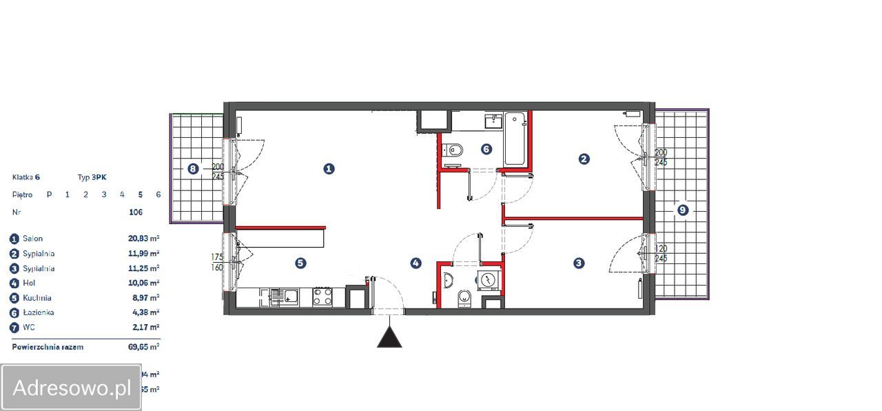 Mieszkanie 4-pokojowe Warszawa Mokotów, ul. Jana Pawła Woronicza. Zdjęcie 15