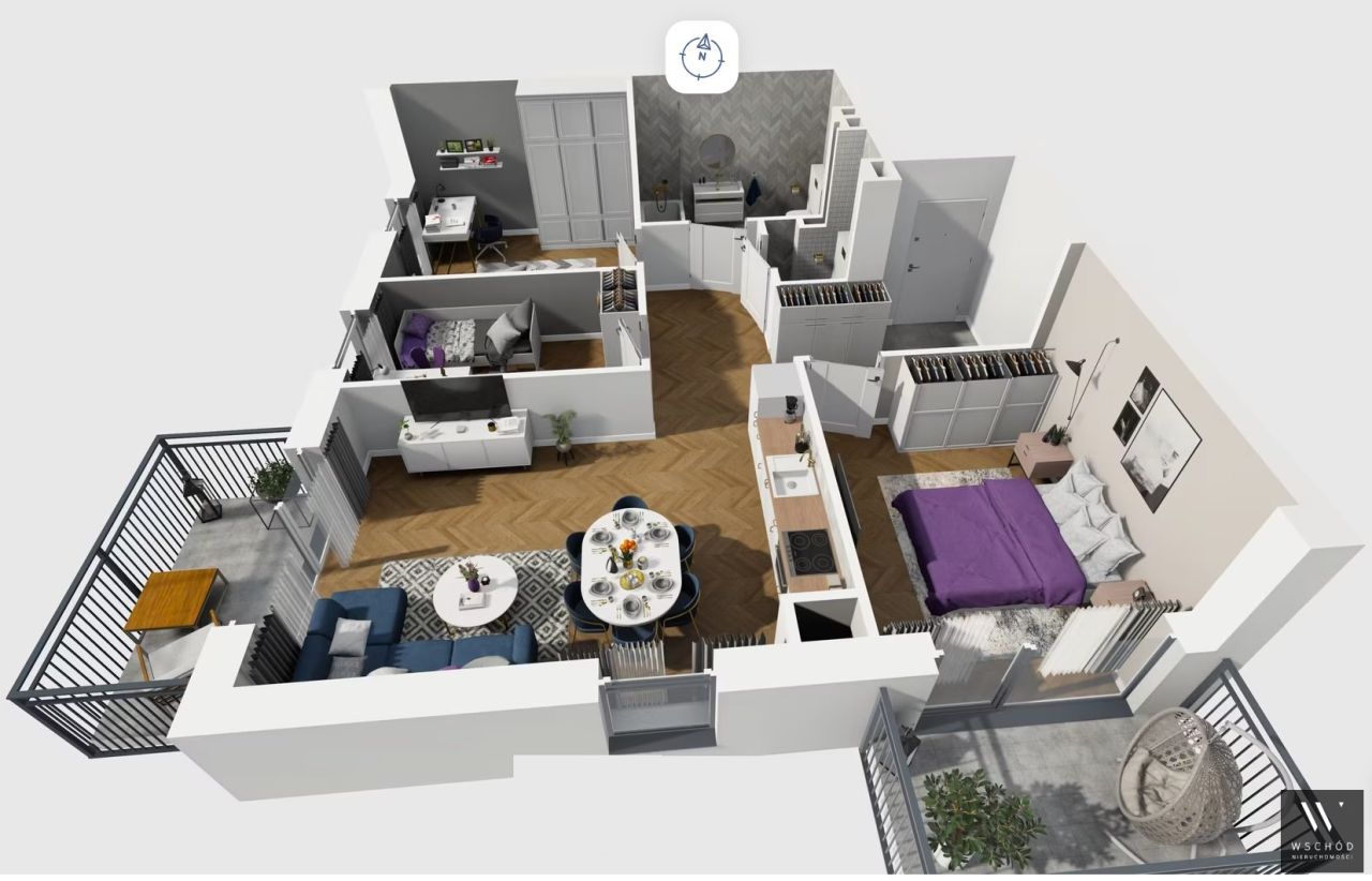 Mieszkanie 4-pokojowe Kraków Prądnik Biały. Zdjęcie 2