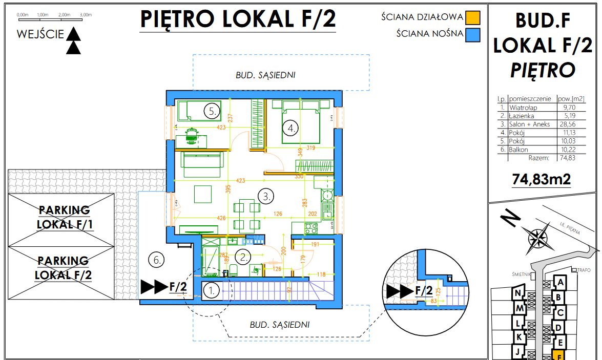 Mieszkanie 3-pokojowe Agatówka, Piękna. Zdjęcie 2