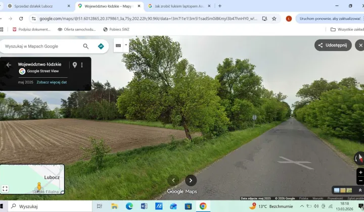 Działka rolna Lubocz