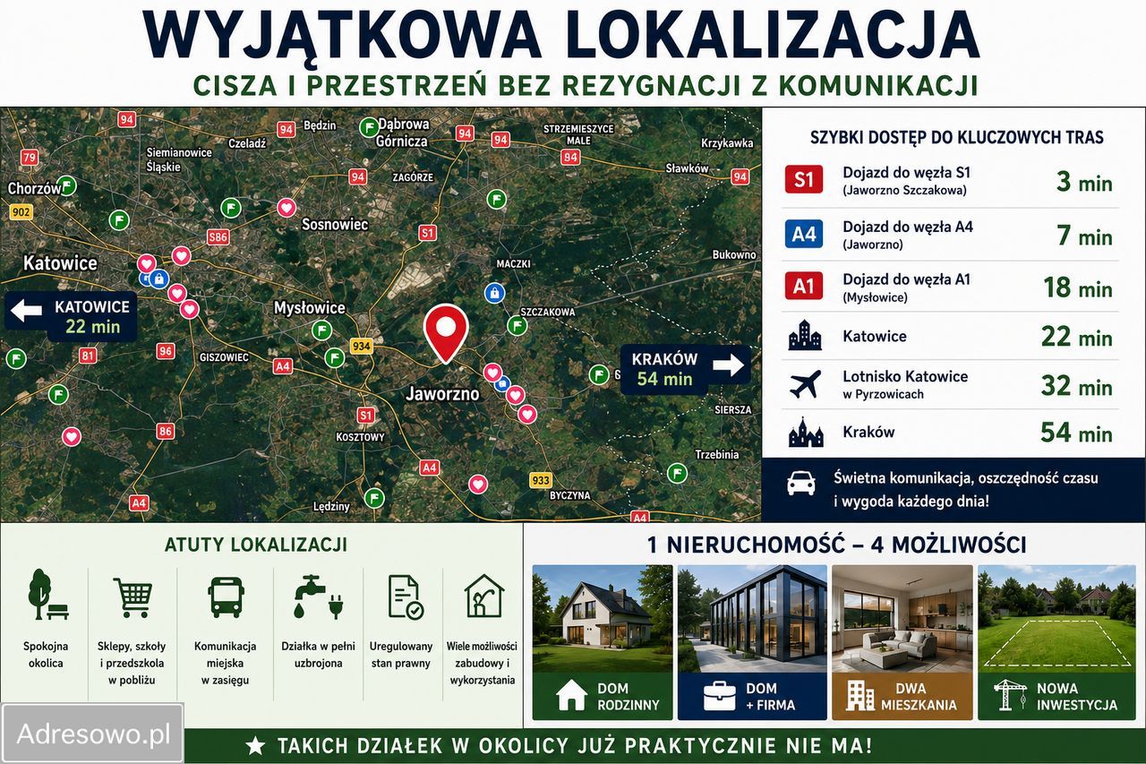 Działka budowlana Jaworzno, ul. Henryka Sucharskiego. Zdjęcie 2
