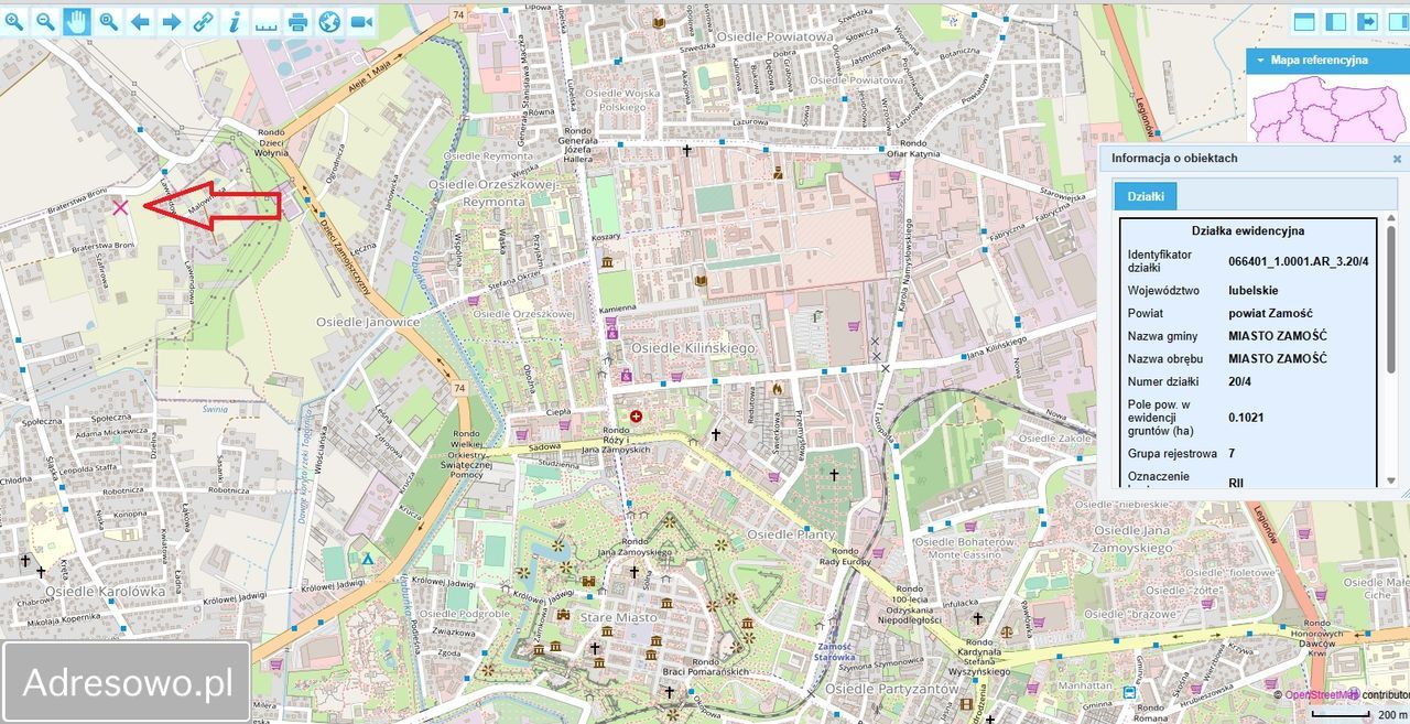 Działka budowlana Zamość, ul. Braterstwa Broni. Zdjęcie 2
