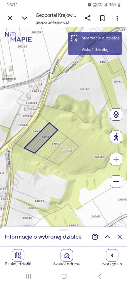 Działka budowlana Brzeźnica Gradowić, ul. Kalwaryjska. Zdjęcie 1