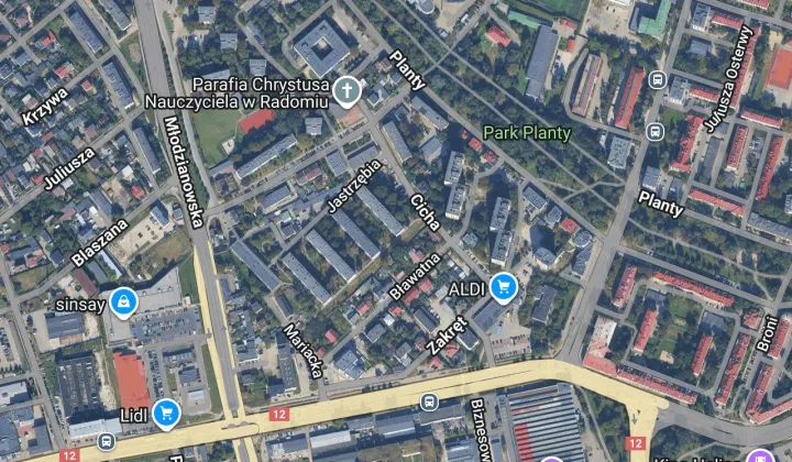 Mieszkanie 3-pokojowe Radom Planty, ul. Jastrzębia