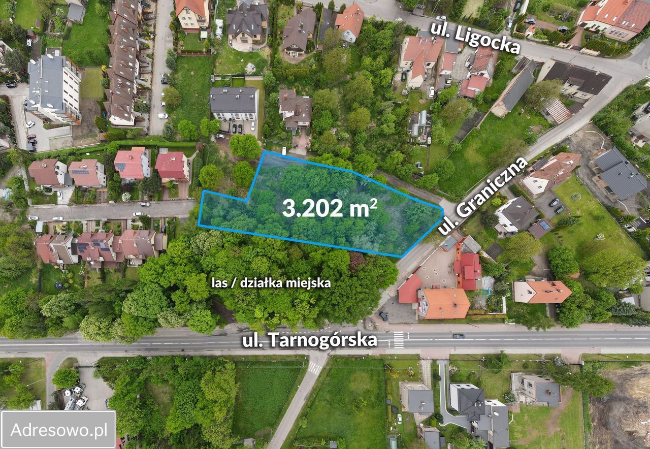 Działka inwestycyjna Gliwice Żerniki, ul. Odo Bujwida. Zdjęcie 2