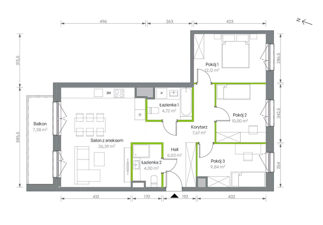 Mieszkanie 4-pokojowe Warszawa Targówek, ul. Oliwska. Zdjęcie 16