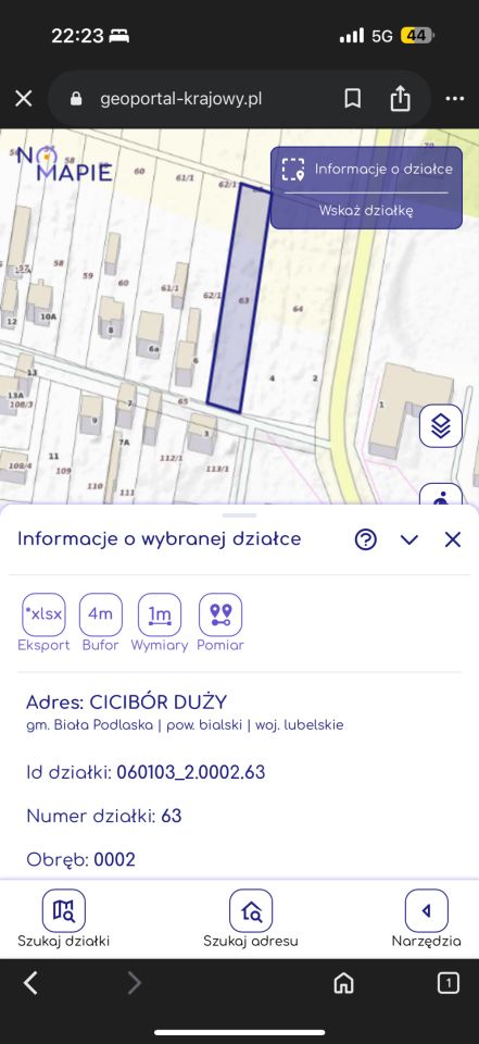 Działka budowlana Cicibór Duży