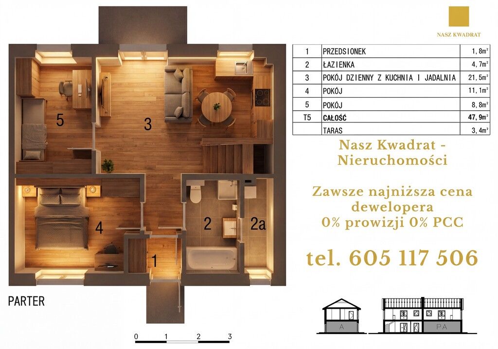 Mieszkanie 3-pokojowe Łódź Wiskitno. Zdjęcie 4