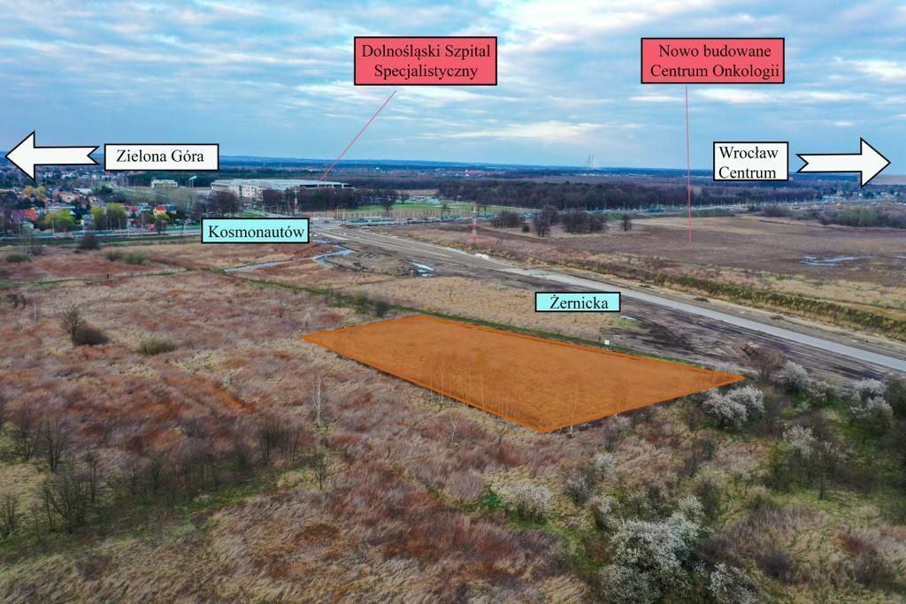 Działka inwestycyjna Wrocław Złotniki, ul. Łukowa. Zdjęcie 2