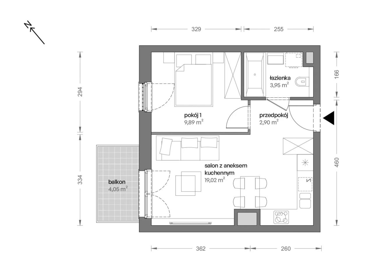 Mieszkanie 2-pokojowe Katowice Brynów, ul. Ceglana. Zdjęcie 7