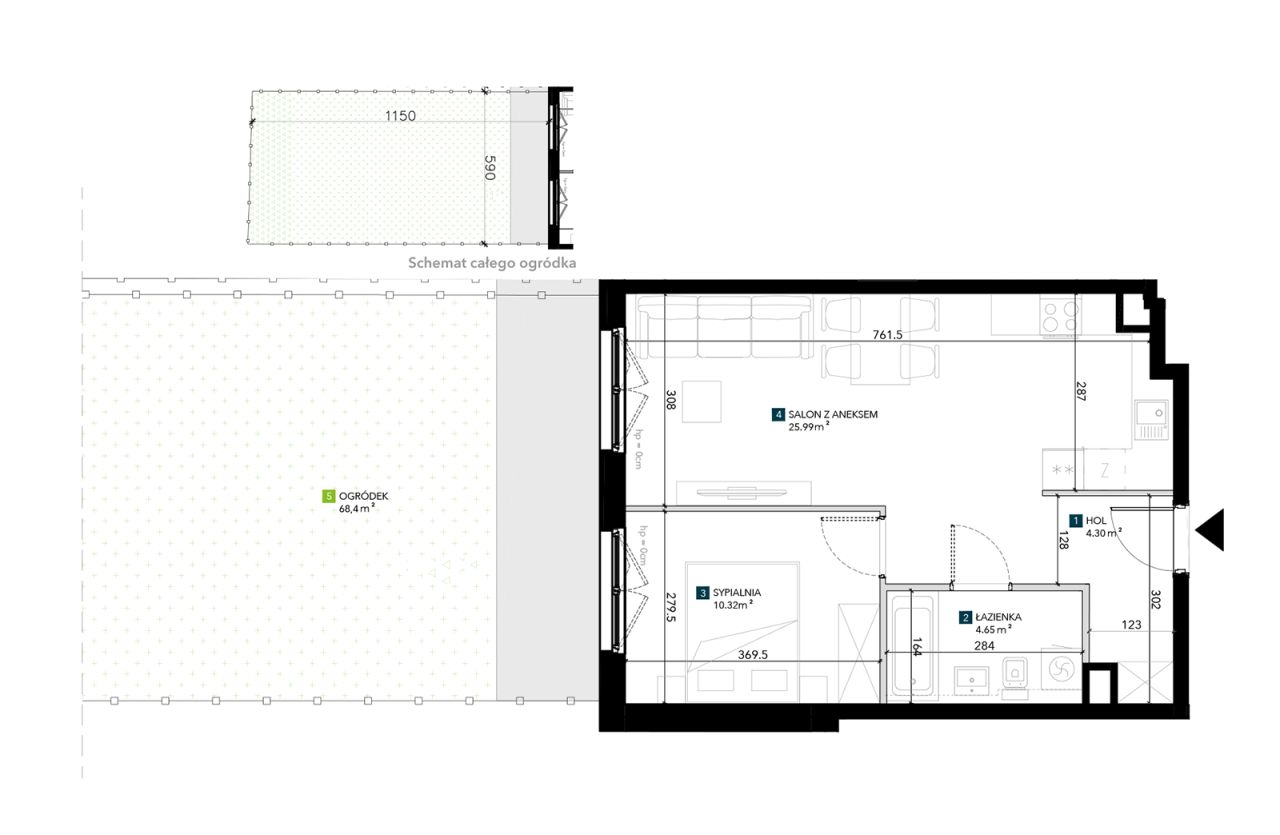 Mieszkanie 2-pokojowe Wrocław Krzyki, ul. Świeradowska. Zdjęcie 5