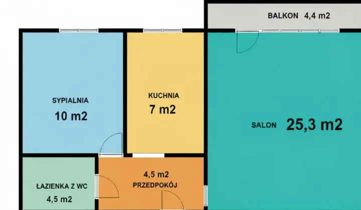 Mieszkanie 2-pokojowe Sosnowiec Centrum, ul. Jagiellońska