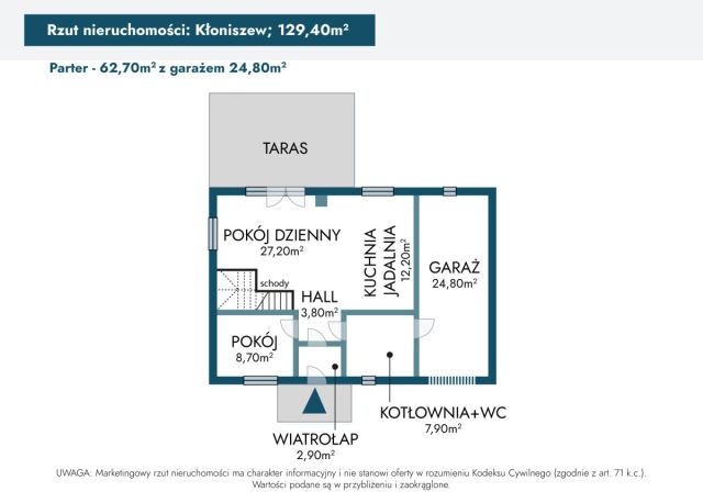 dom wolnostojący, 5 pokoi Kłoniszew. Zdjęcie 24