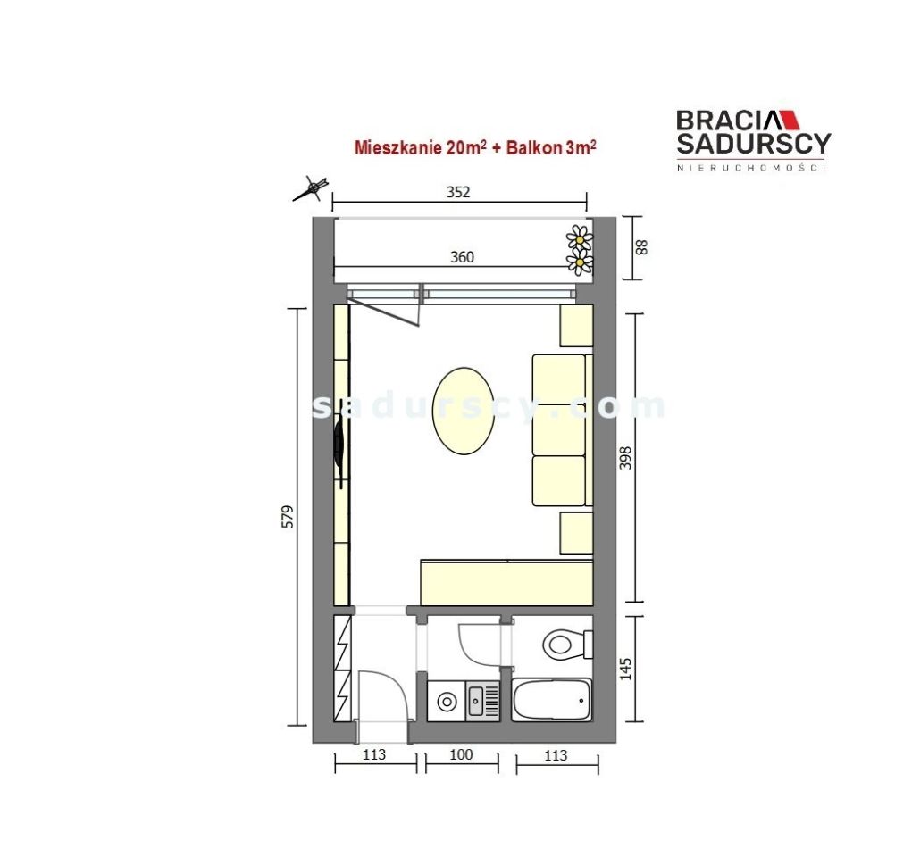 Mieszkanie 1-pokojowe Warszawa Włochy, ul. Franciszka Hynka. Zdjęcie 22