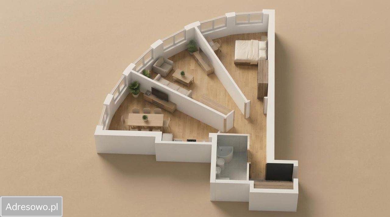 Mieszkanie 3-pokojowe Ostrzeszów, ul. Przemysłowa. Zdjęcie 4