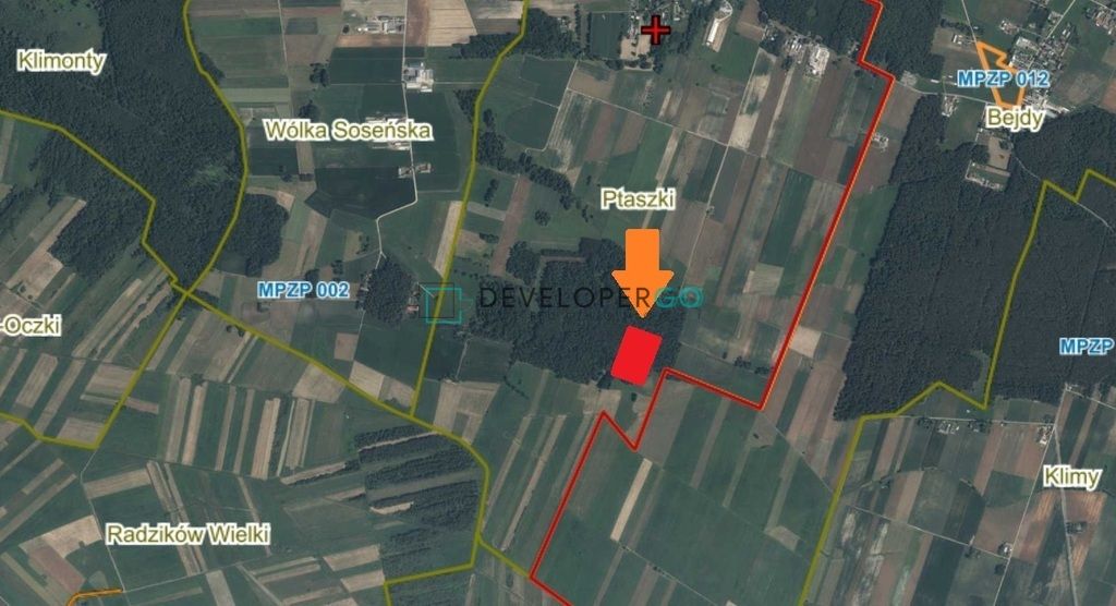 Działka leśna Ptaszki