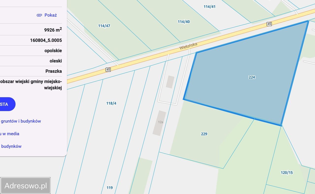 Działka inwestycyjna Praszka, ul. Kaliska. Zdjęcie 2