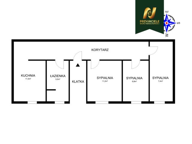 Mieszkanie 3-pokojowe Sopot, ul. Bohaterów Monte Cassino. Zdjęcie 4