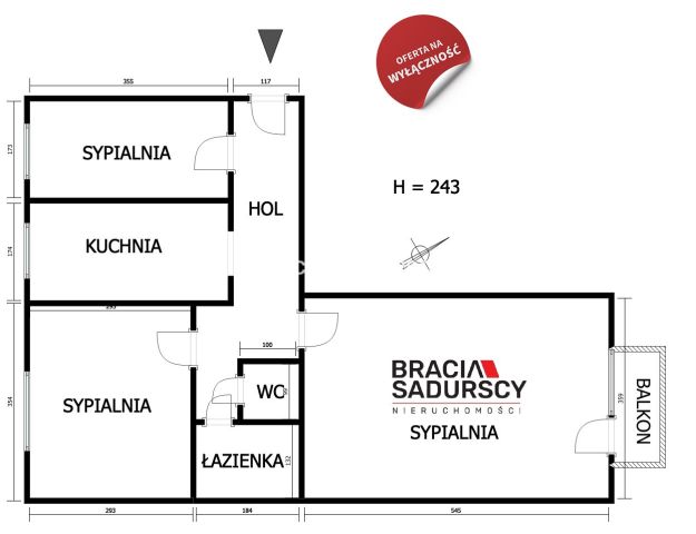 Mieszkanie 3-pokojowe Kraków Wzgórza Krzesławickie, os. Na Wzgórzach. Zdjęcie 24