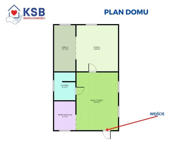 dom wolnostojący, 3 pokoje Nietulisko Duże. Zdjęcie 21