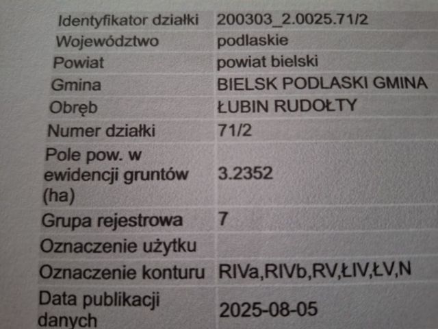 Działka rolna Łubin Rudołty. Zdjęcie 1